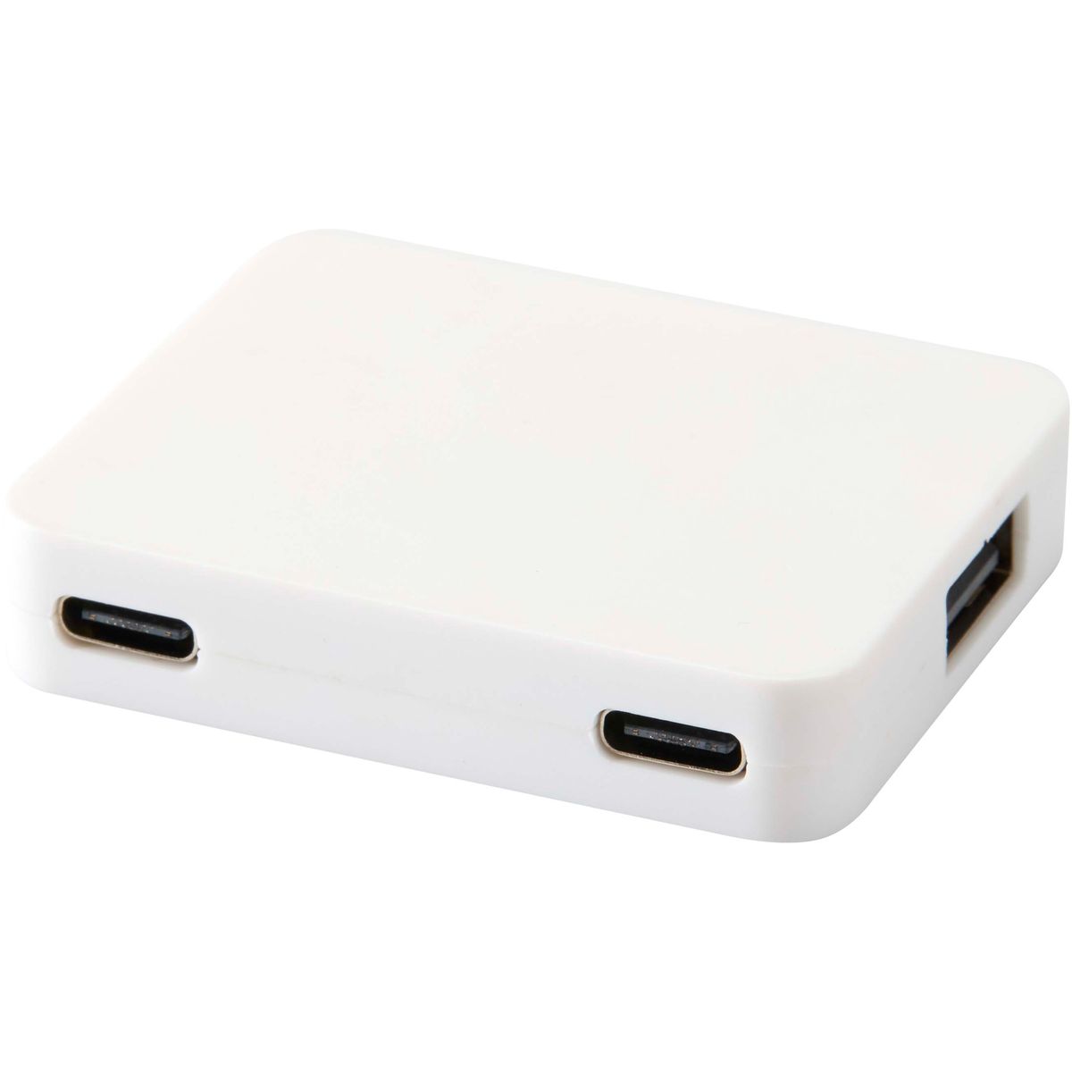 Hubs USB de 4 puertos con doble entrada de plástico reciclado
