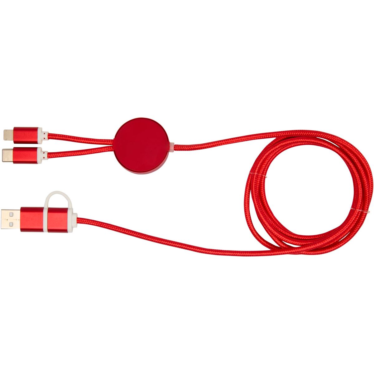 Cables de carga rápida 5 en 1 de 150 cm, 27 W, de aluminio reciclado