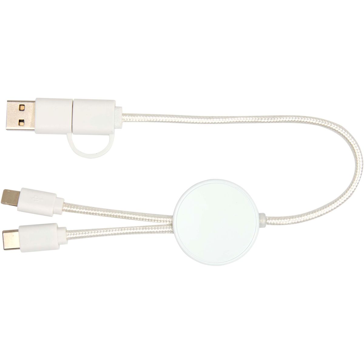 Cables de carga rápida 5 en 1 de 30 cm, 27 W, de plástico reciclado
