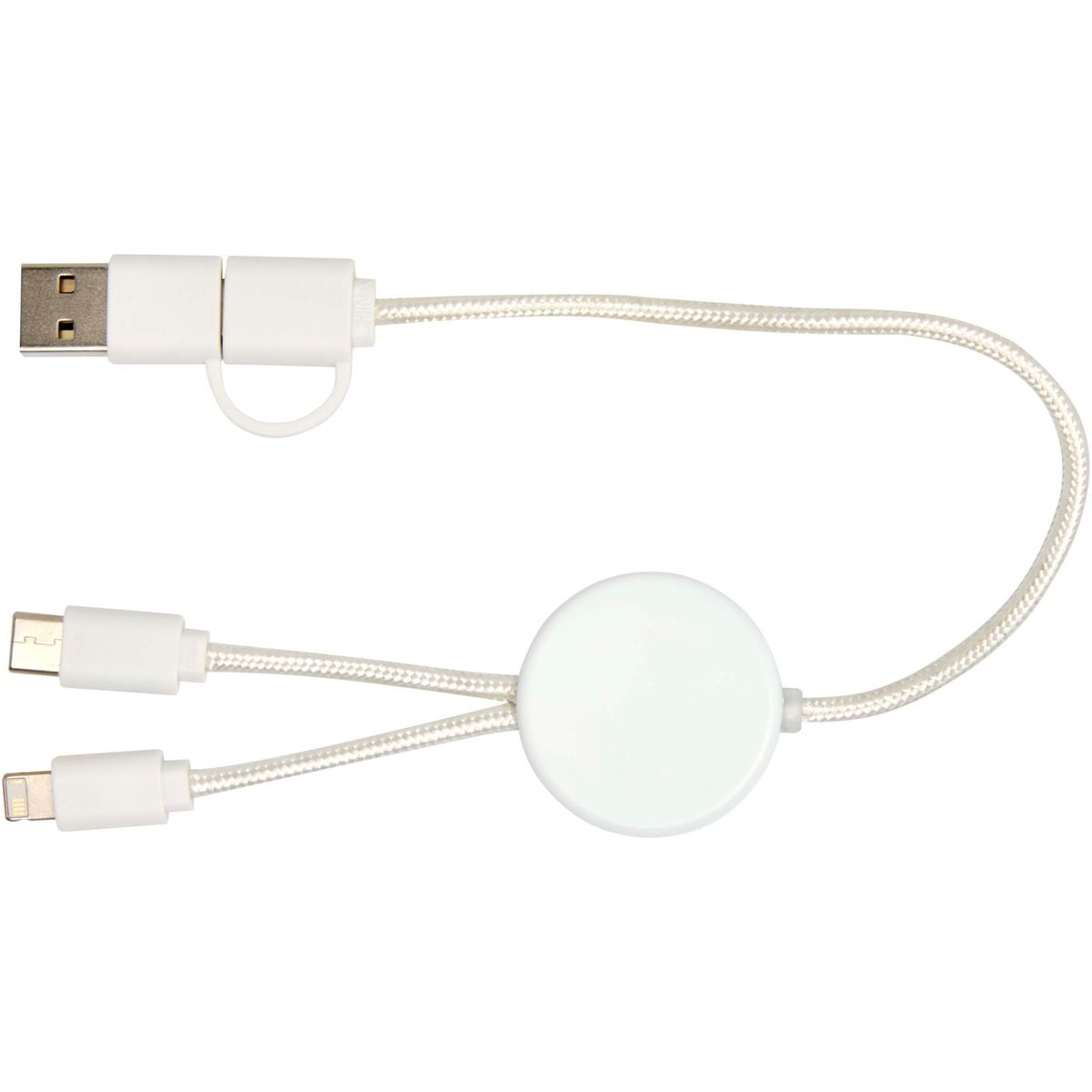 Cables de carga rápida 5 en 1 de 30 cm, 27 W, de plástico reciclado
