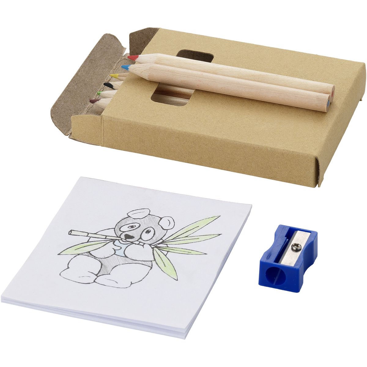 Sets para colorear de 8 piezas con lápices de colores y libro para colorear