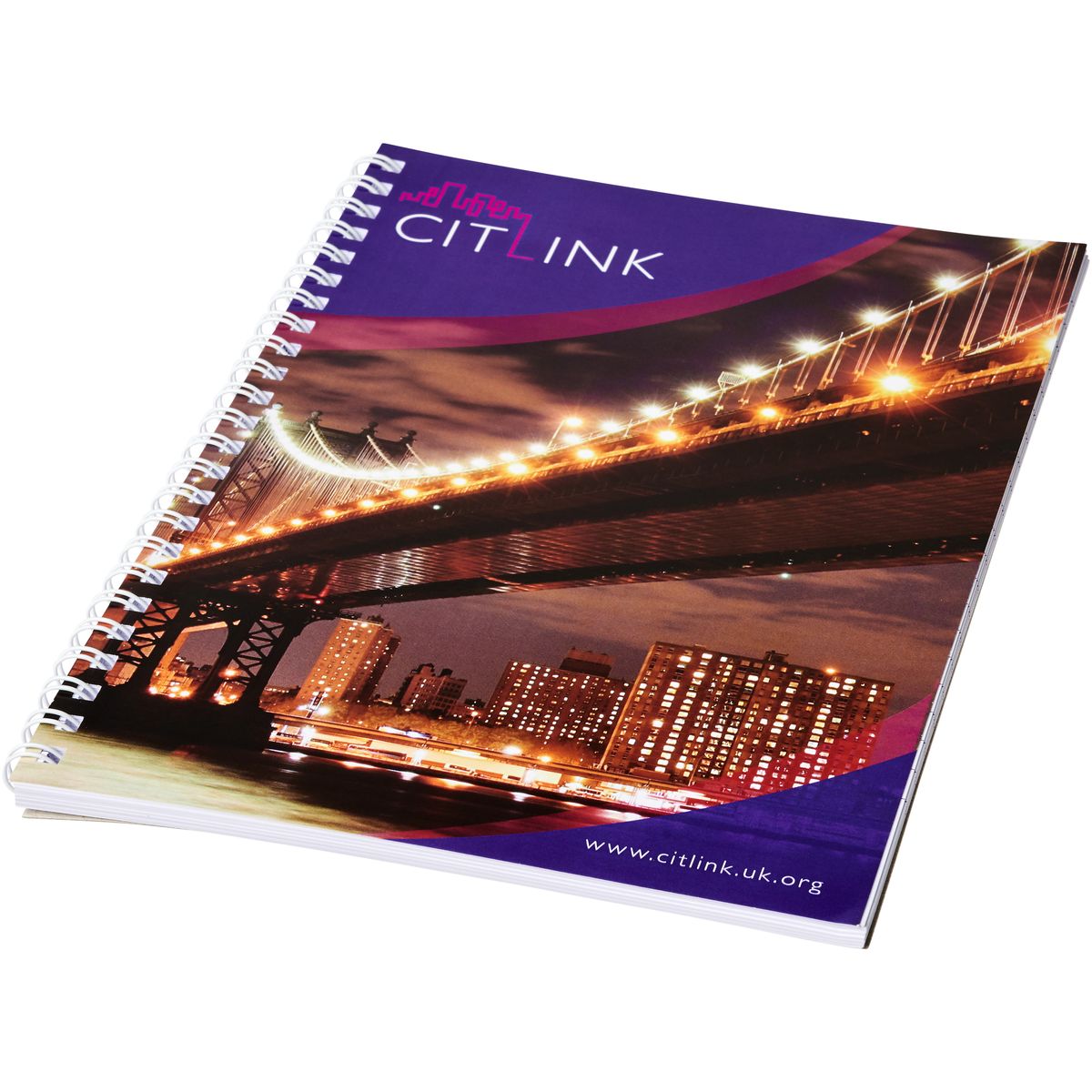 Cuadernos de espiral A4 con portada brillante, 80 g/m²