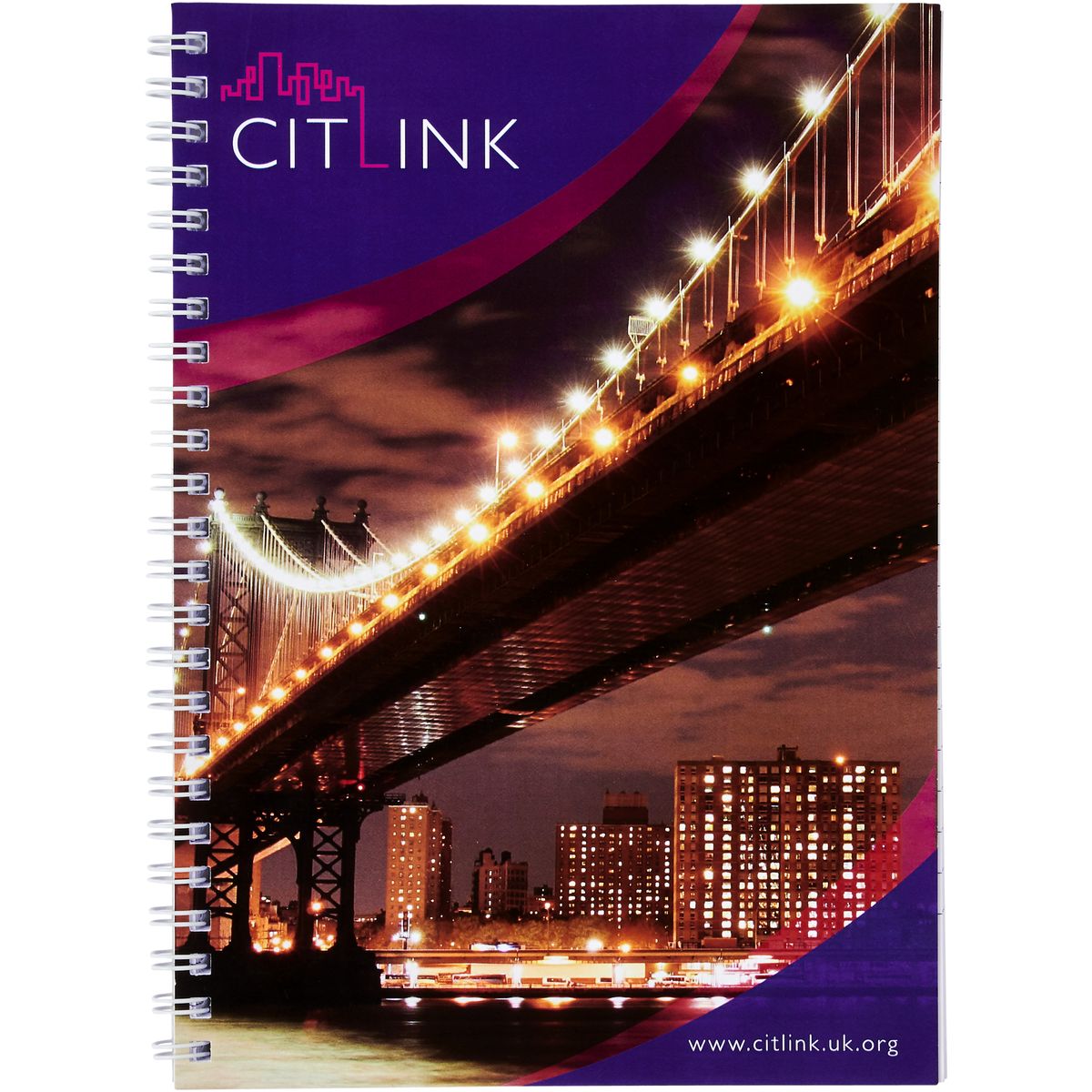 Cuadernos de espiral A4 con portada brillante, 80 g/m²