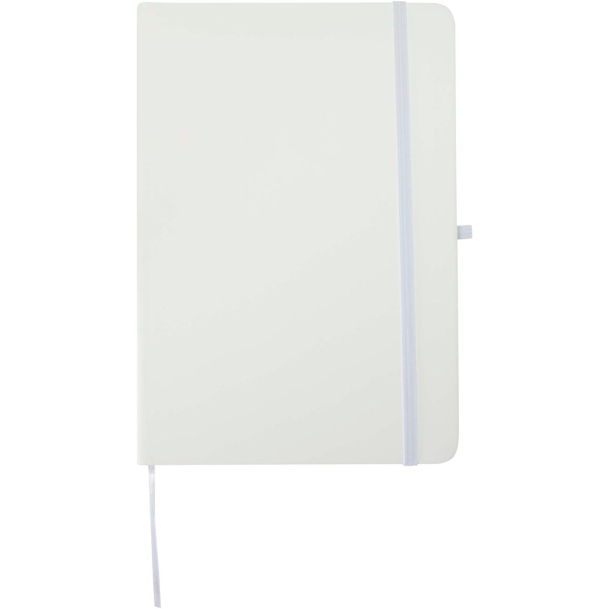 Cuadernos A5 con tapa dura parcialmente reciclada y presilla para bolígrafo