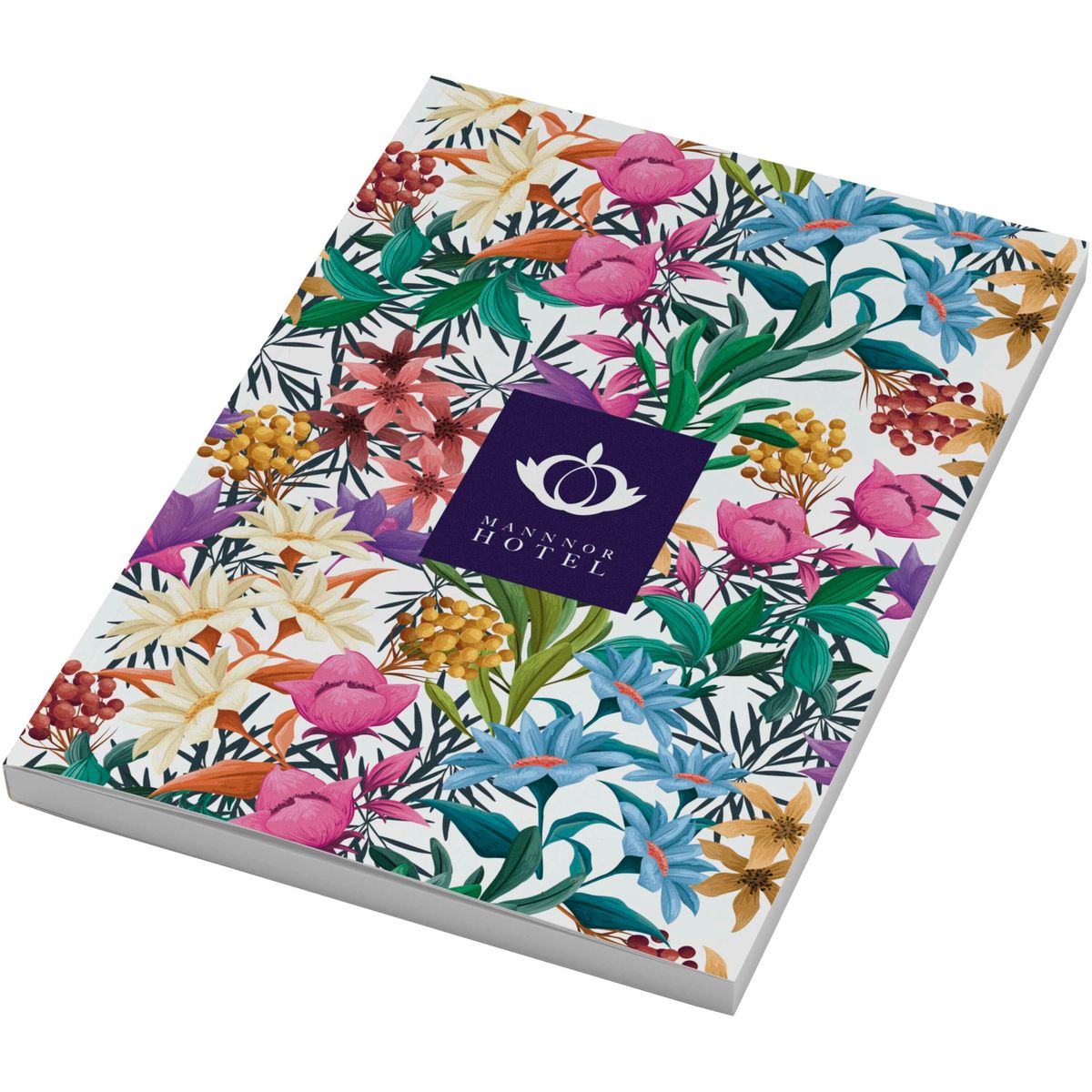 Cuadernos A5 con tapa de cartón de color, 100 hojas en blanco
