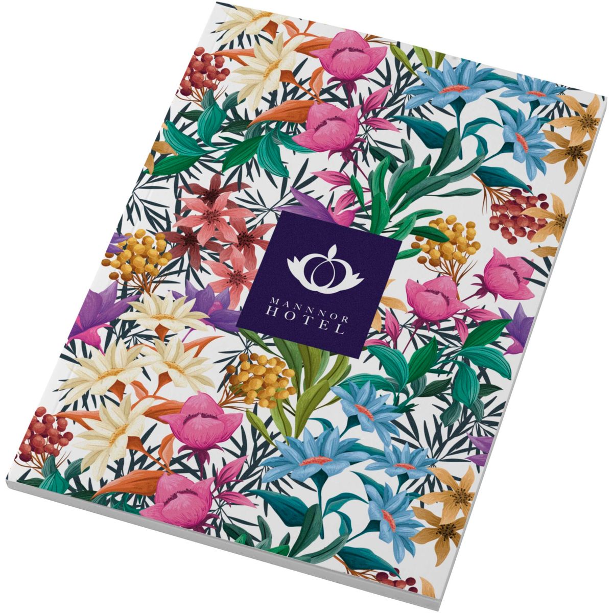 Cuadernos A5 con tapa de cartón de color, 50 hojas en blanco