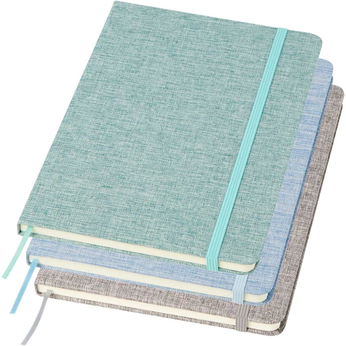Cuadernos A5 con tapa dura de algodón reciclado