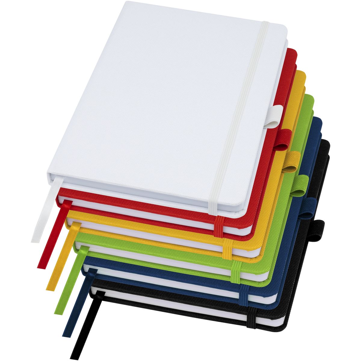 Cuadernos A5 con tapa de PET reciclado, 80 hojas de rayas