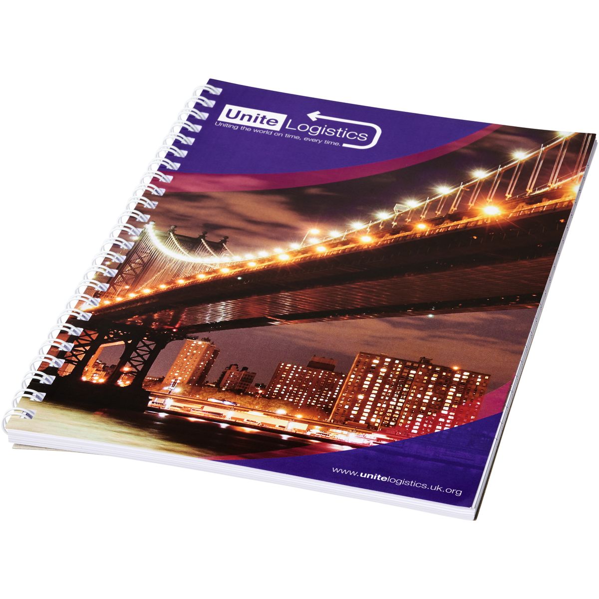 Cuadernos de espiral A5 con tapas brillantes, 80 g/m²