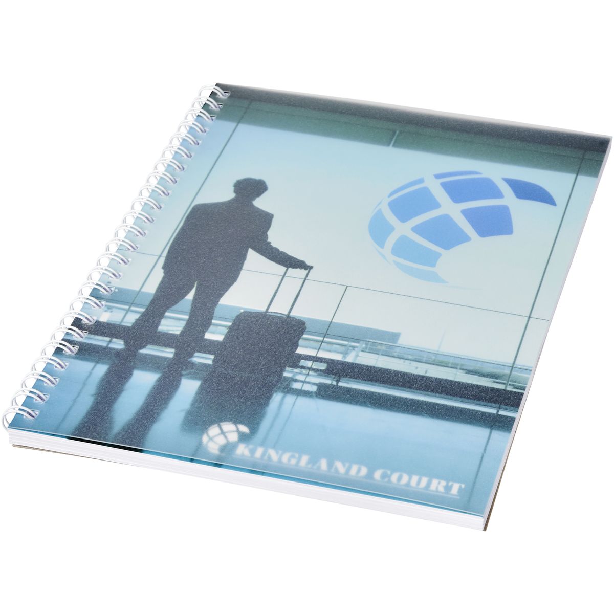 Cuadernos de espiral A5 con cubierta transparente de PP