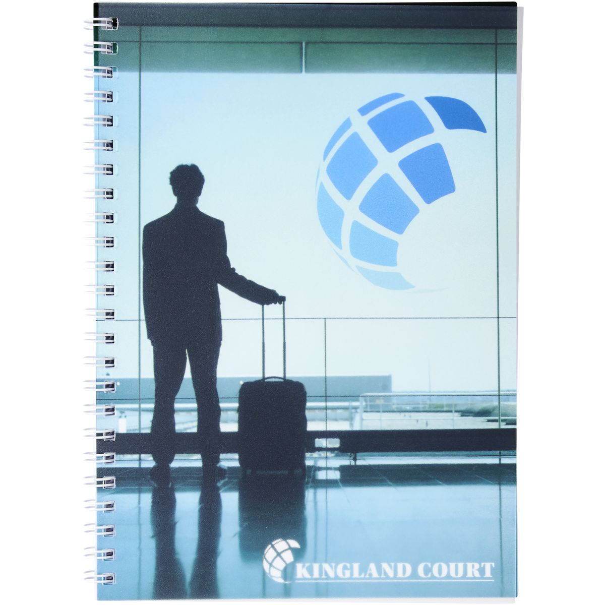 Cuadernos de espiral A5 con cubierta transparente de PP