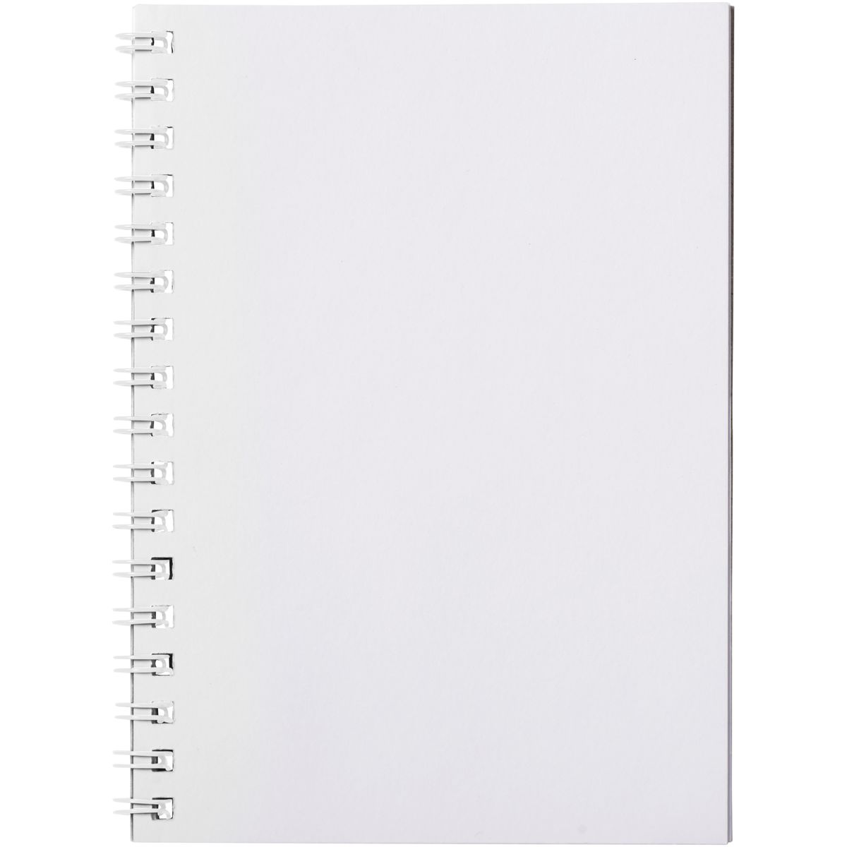 Cuadernos de espiral A6 con cubierta transparente de PP, 50 hojas