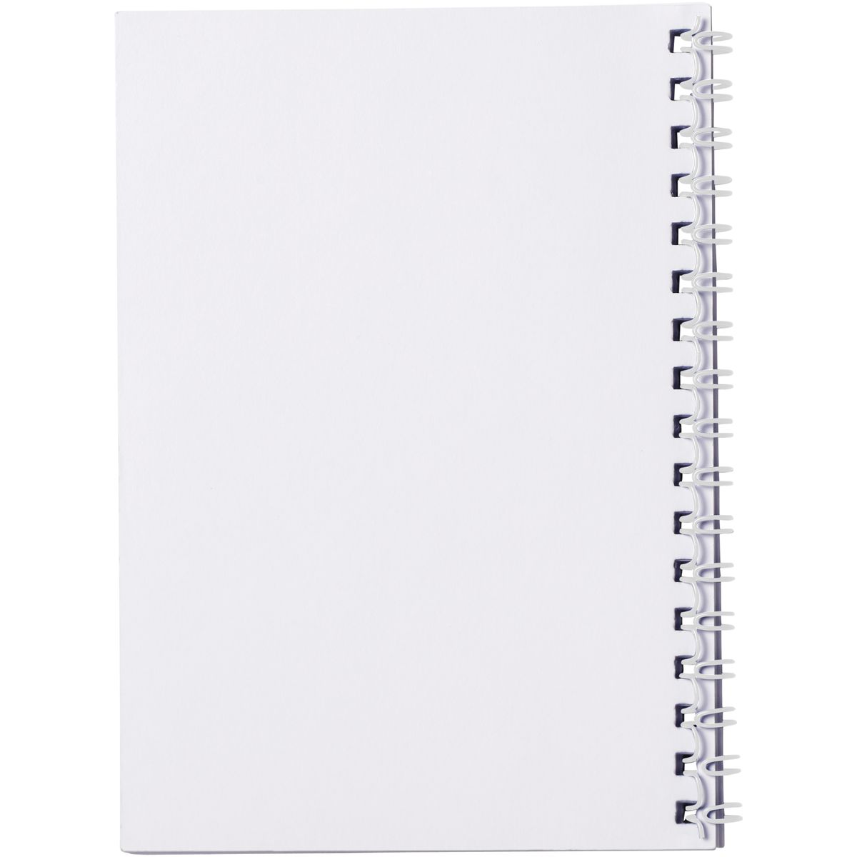 Cuadernos de espiral A6 con cubierta transparente de PP, 50 hojas
