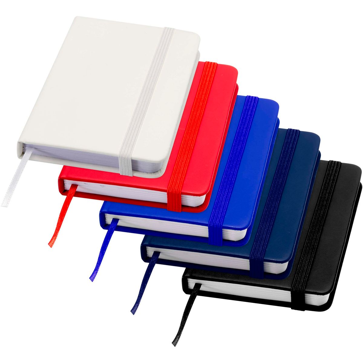 Cuadernos A7 de tapa dura, 96 hojas de rayas