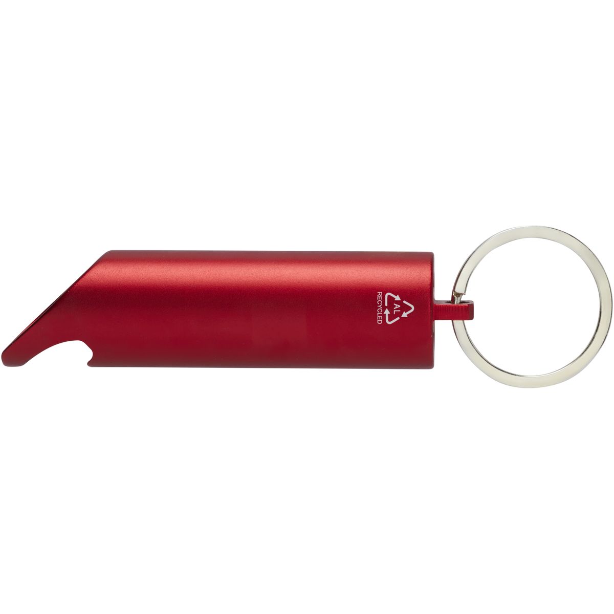 Llaveros de aluminio con luz LED y abrebotellas