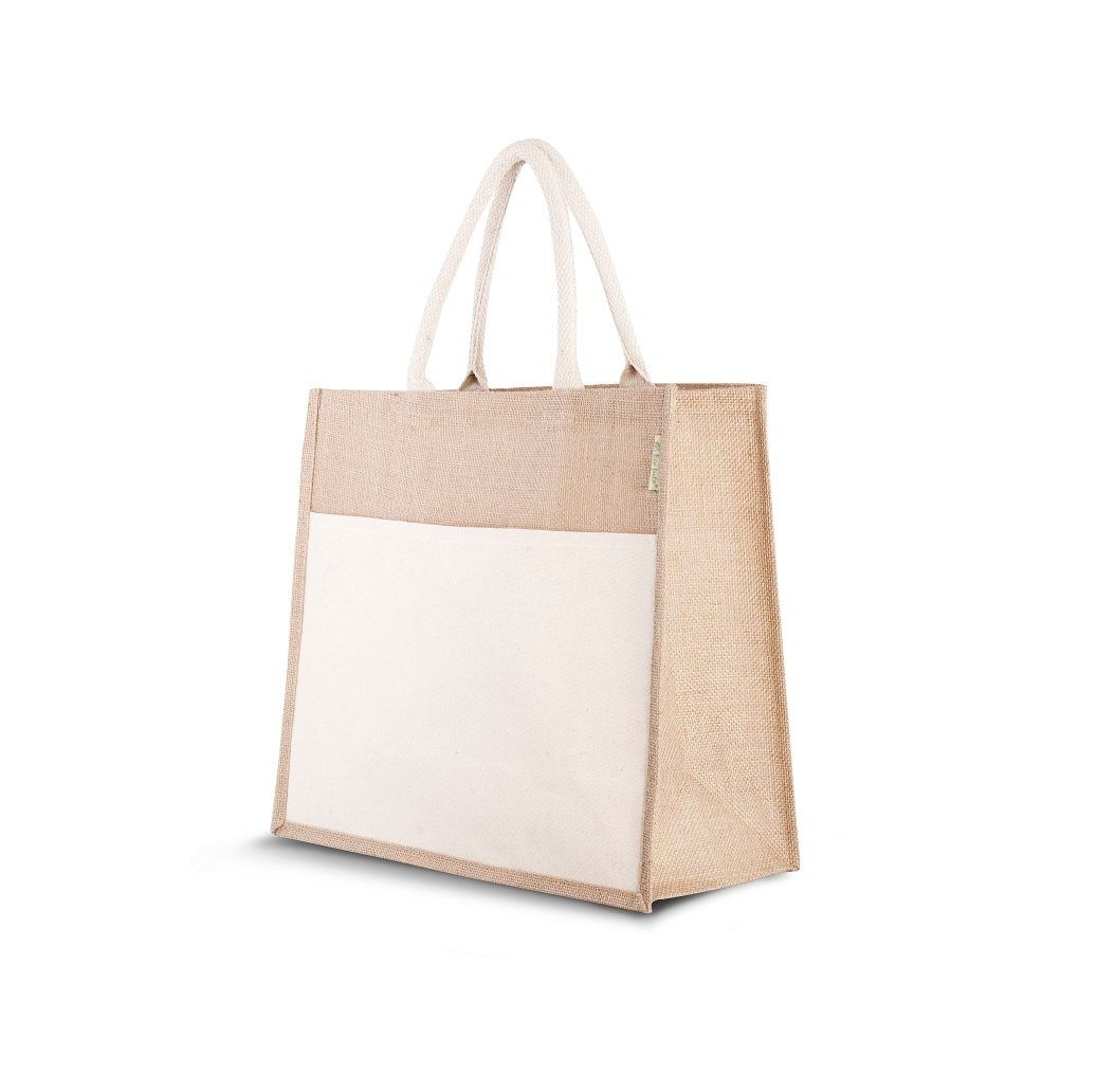 10 piezas Bolsa de Yute para la Playa Combi 37x42x20cm