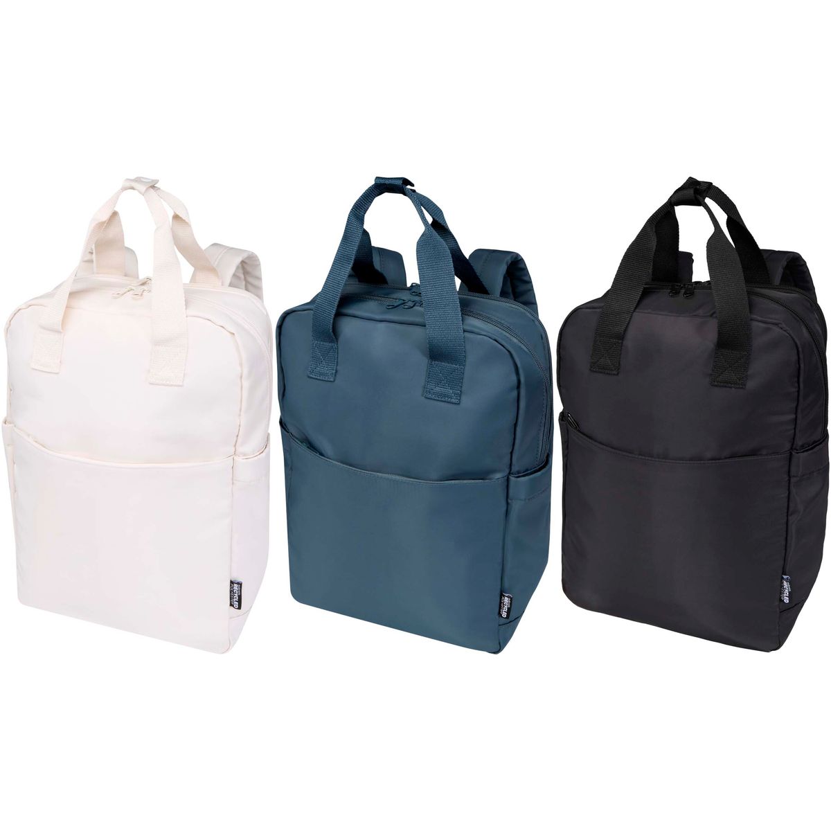 Mochilas para portátil compactas recicladas de 14 pulgadas, 9 litros