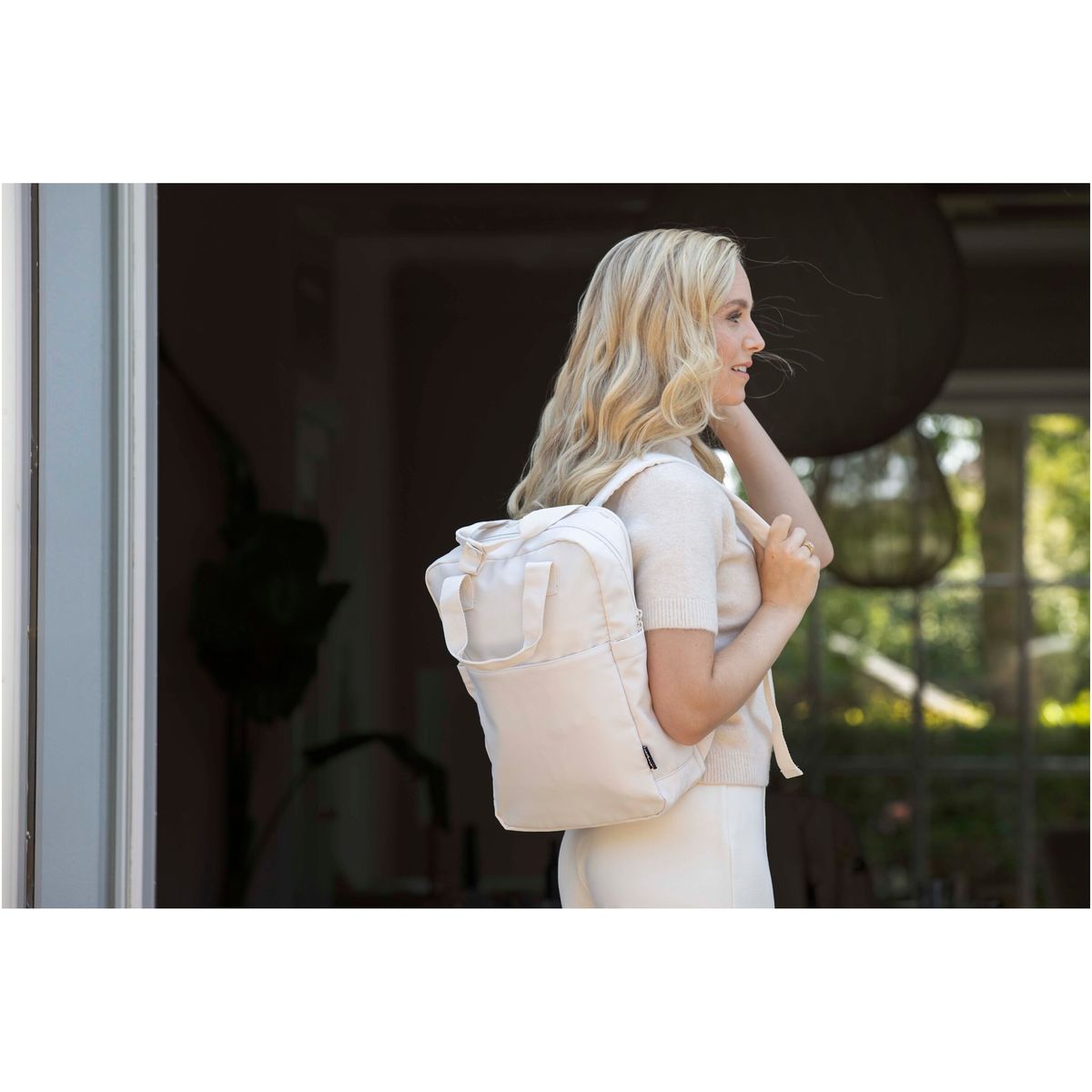 Mochilas para portátil compactas recicladas de 14 pulgadas, 9 litros