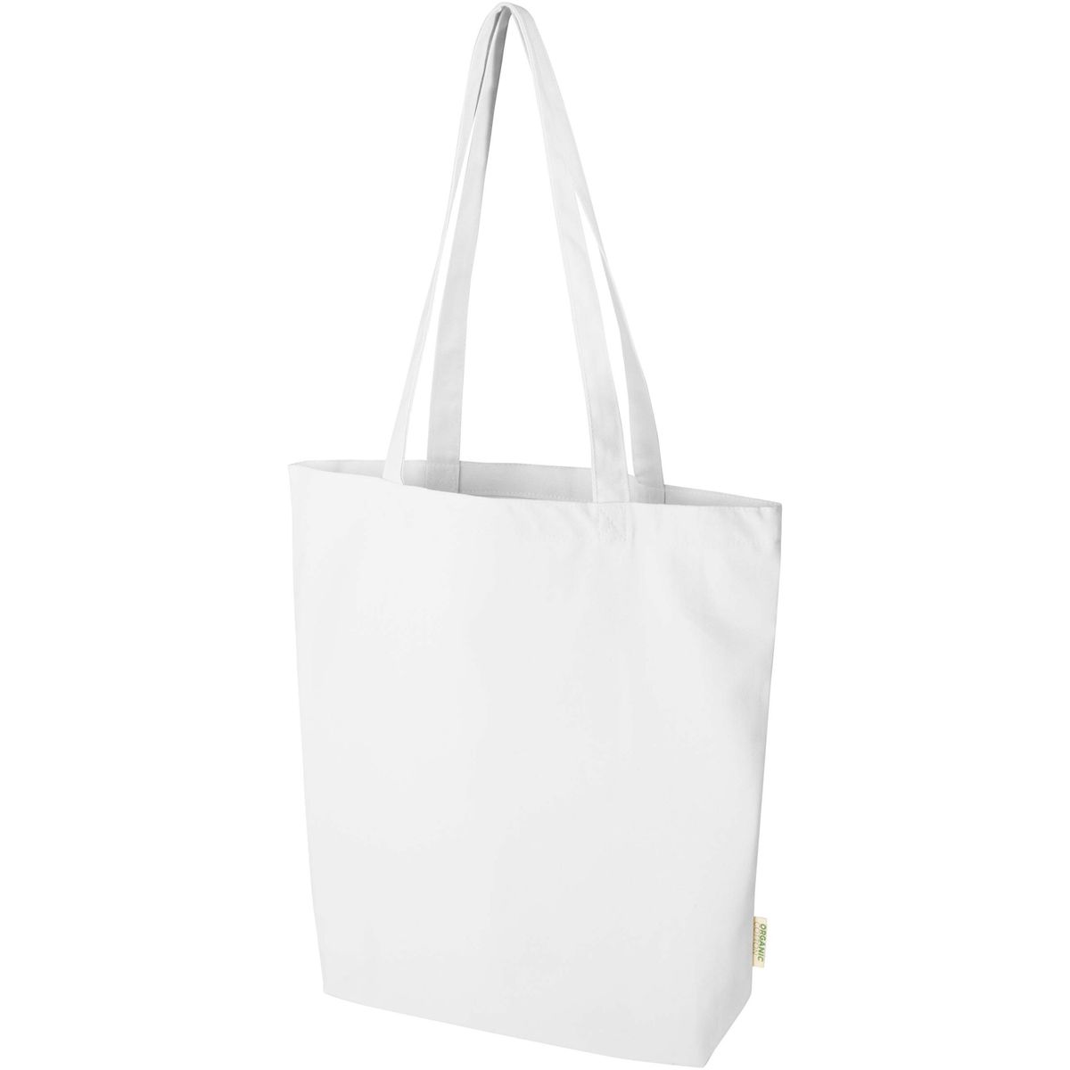 Bolsas de algodón orgánico con base ancha, 180 g/m², 11 litros