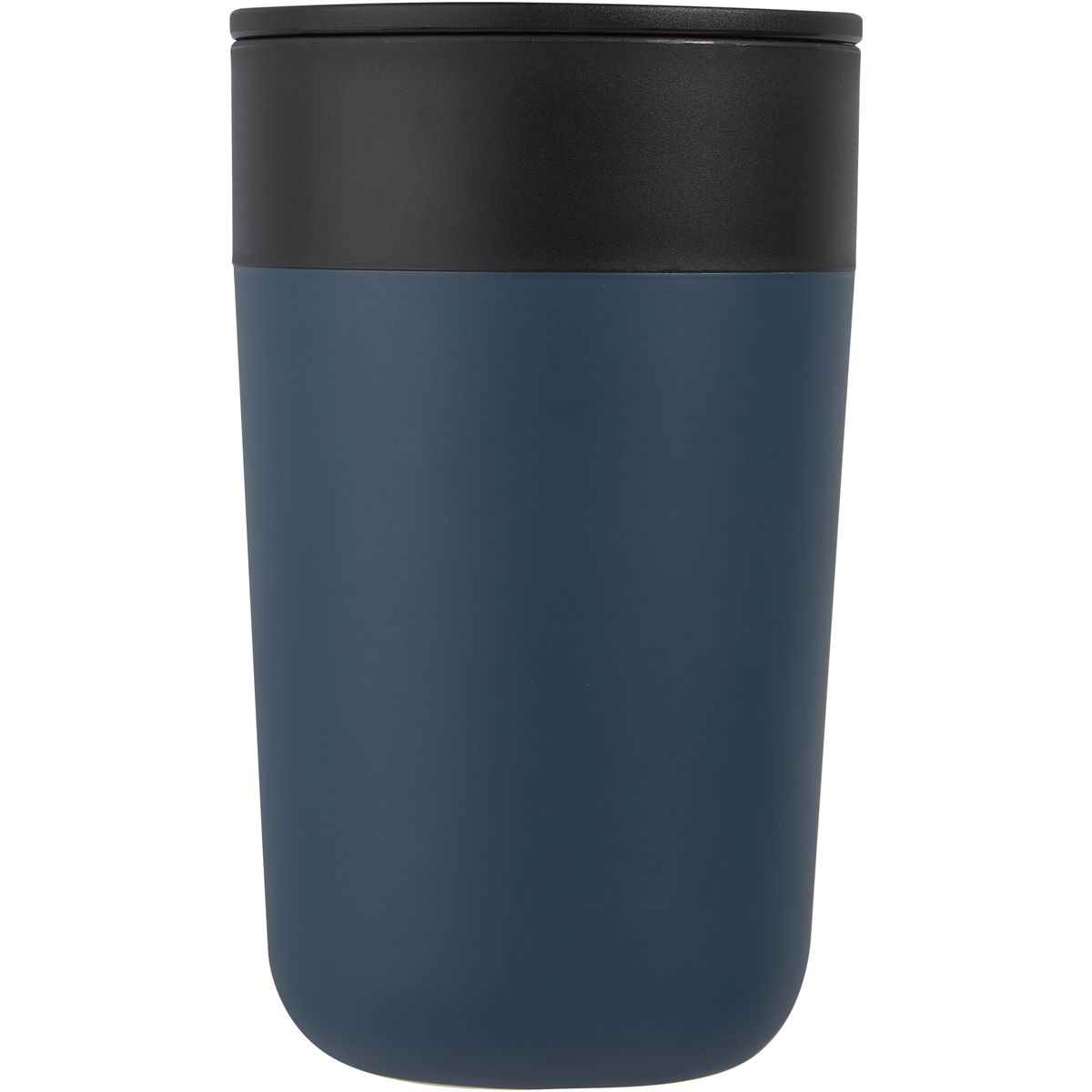 Tazas de doble pared de 400 ml de acero inoxidable y plástico reciclado