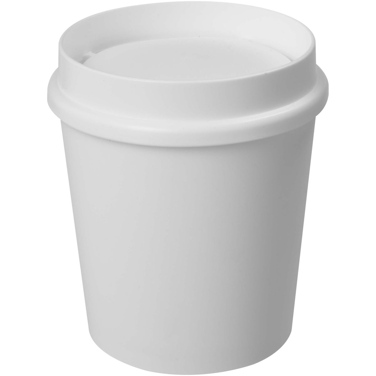 Vasos de café para llevar de pared simple de 200 ml con tapa 360°