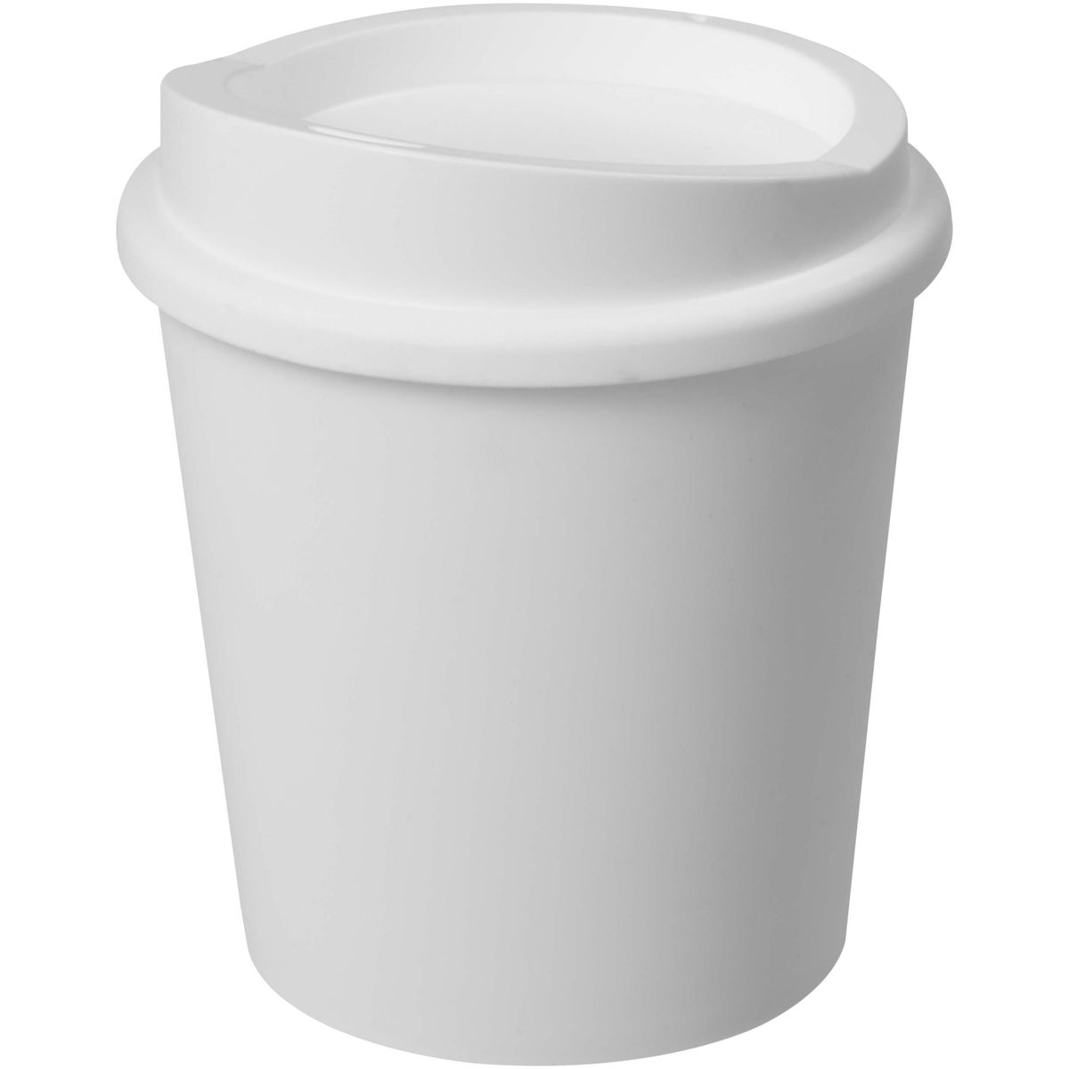 Vasos de café para llevar de pared simple de 200 ml con tapa a presión