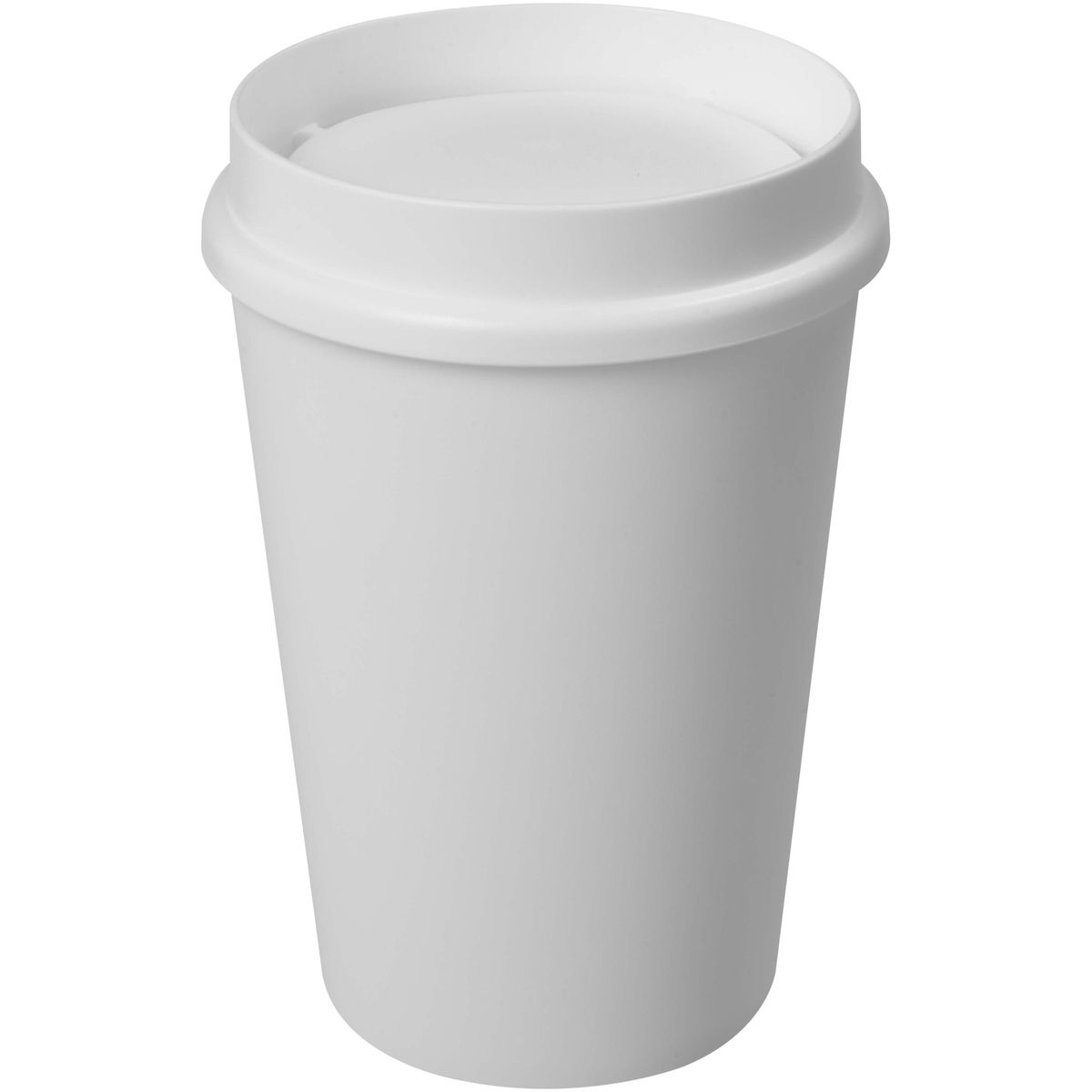 Vasos de café para llevar de pared simple de 300 ml con tapa 360°