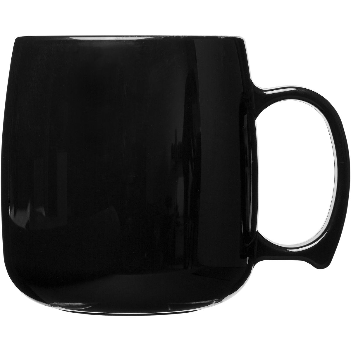 Tazas de plástico de pared simple de 300 ml, 9 cm de alto