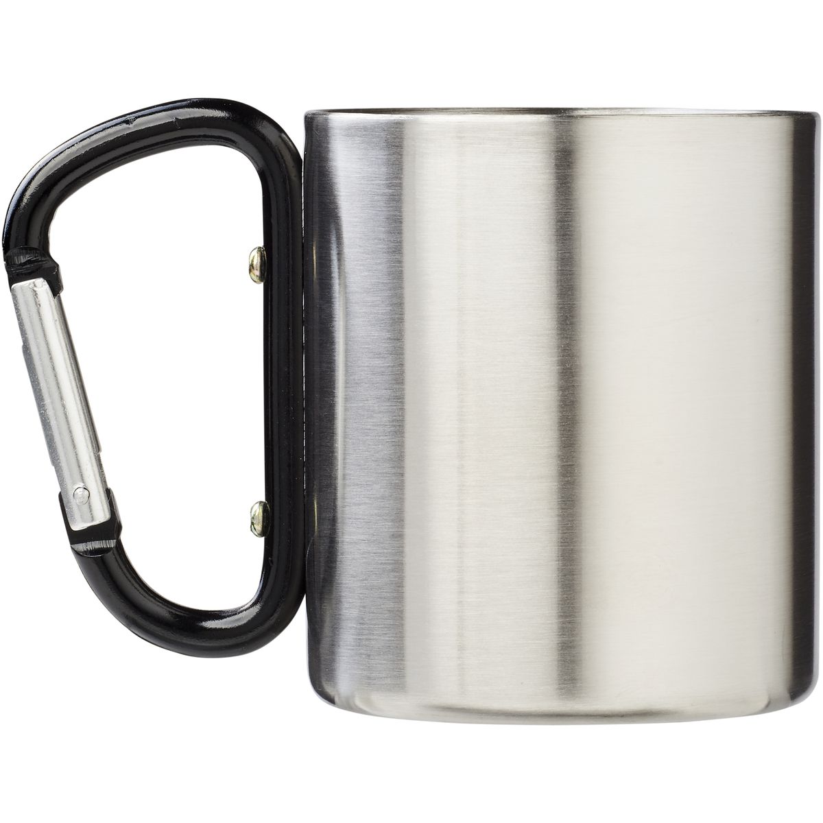 Tazas aisladas de acero inoxidable de 200 ml con mosquetón