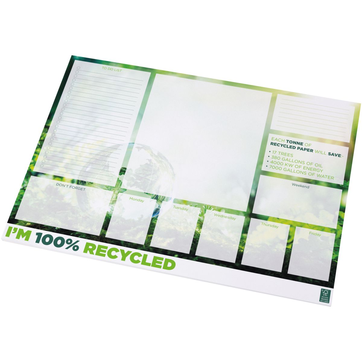 Blocs de notas A2 reciclados, 80 g/m²