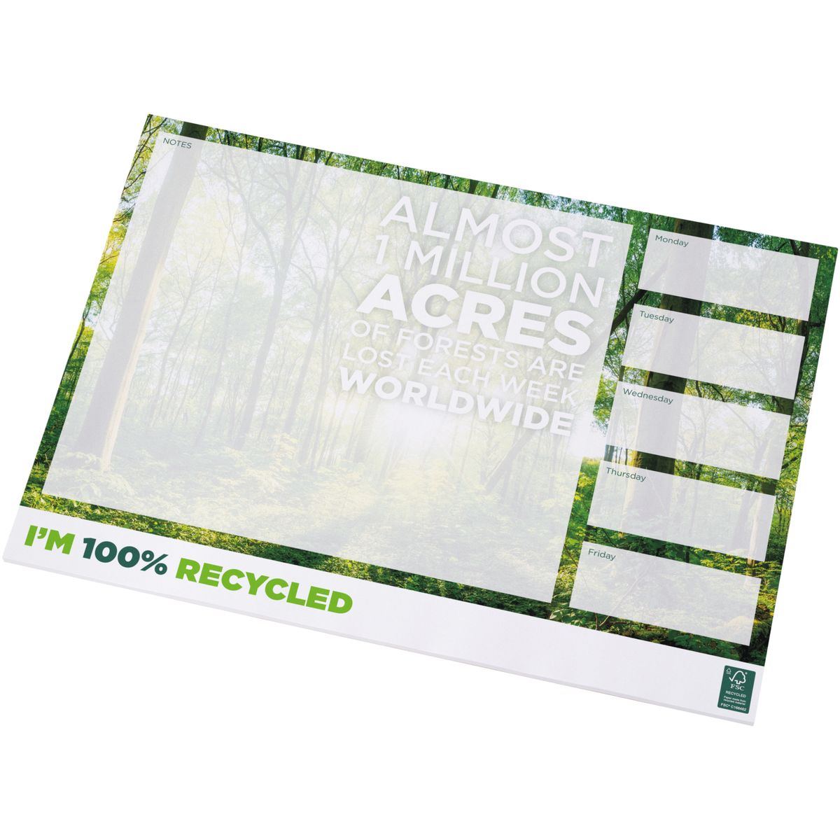 Blocs de notas A3 reciclados, 80 g/m²