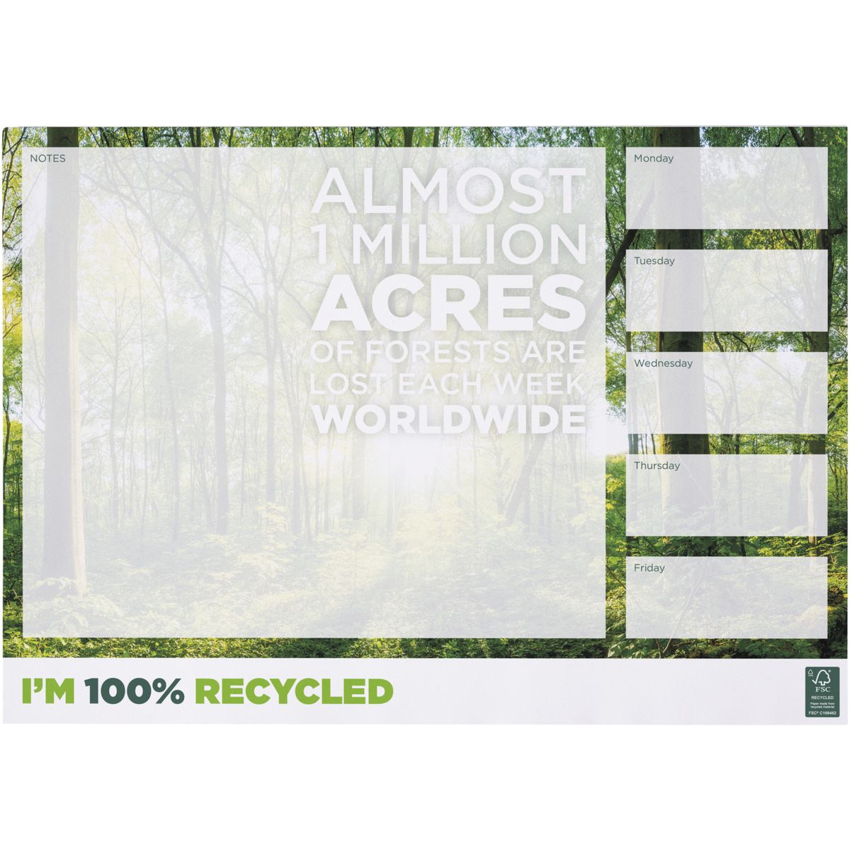 Blocs de notas A3 reciclados, 80 g/m²