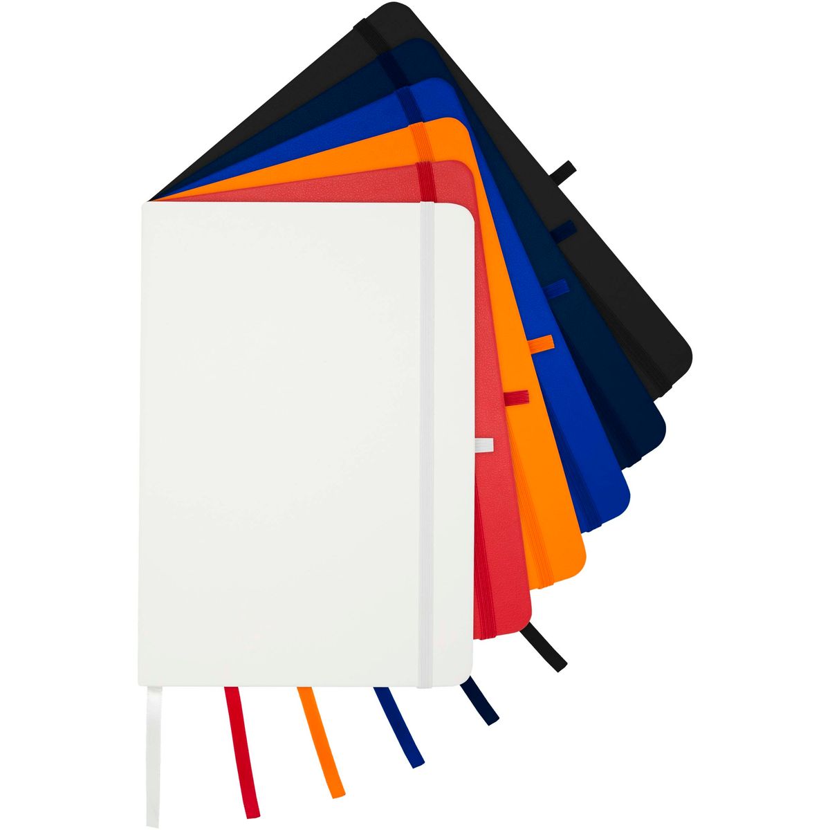 Cuadernos A5 reciclados de tapa dura, 96 hojas de rayas