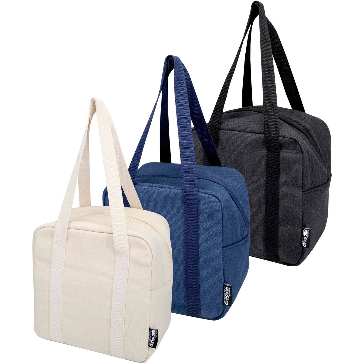 Bolsas nevera de lona recicladas para el almuerzo, 5 litros