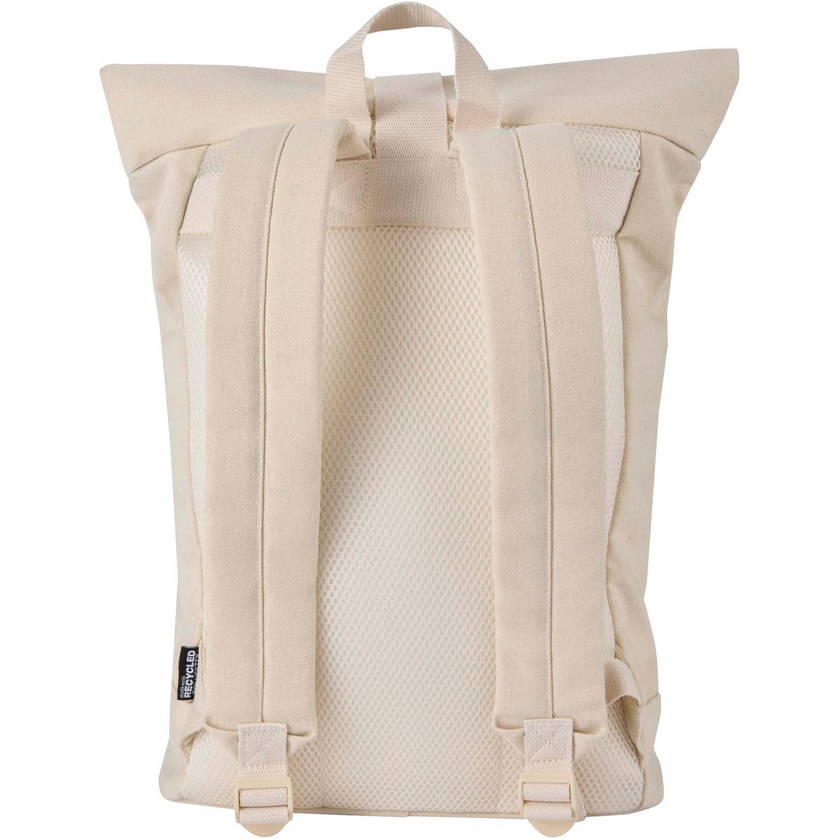 Mochilas de lona reciclada con cierre enrollable, 14 pulgadas, 16 litros