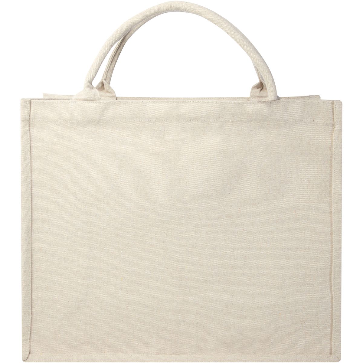 Bolsas de tela recicladas con asas cortas, 500 g/m²