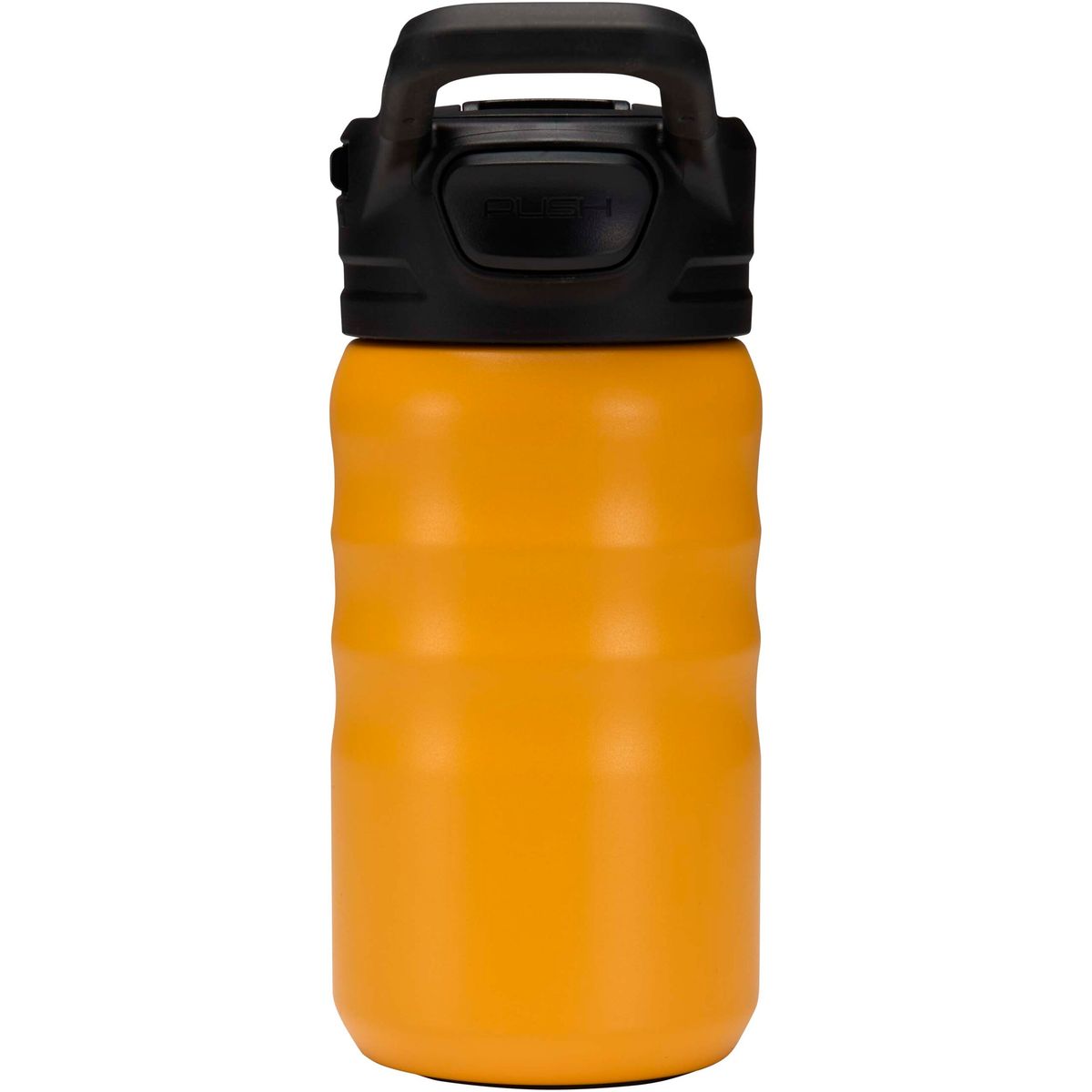 Botellas deportivas de acero inoxidable reciclado de doble pared de 350 ml con pajita abatible