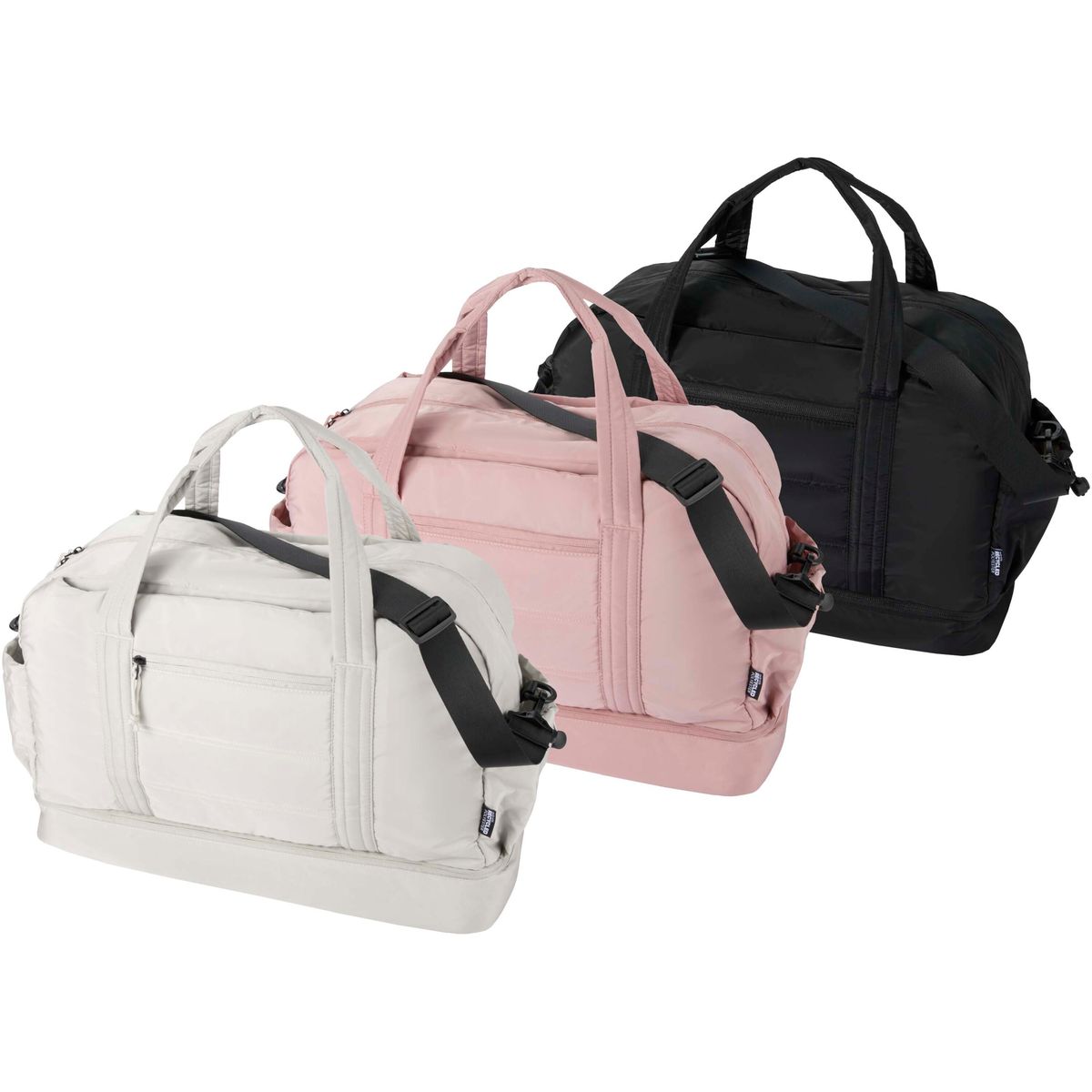 Bolsas de viaje tipo duffel recicladas con compartimento inferior aislado, 30 litros