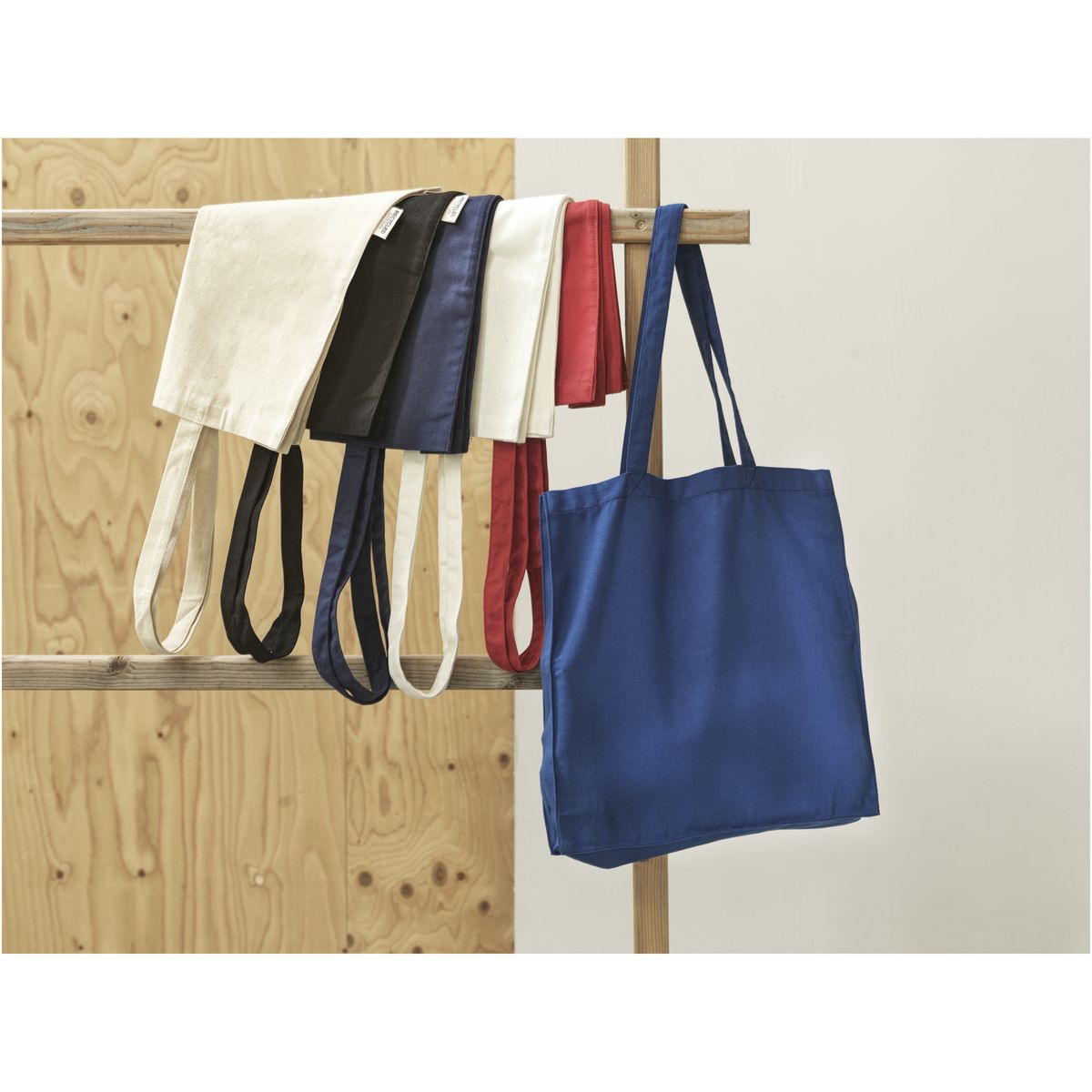Bolsas de algodón reciclado de 220 g/m², 13 litros