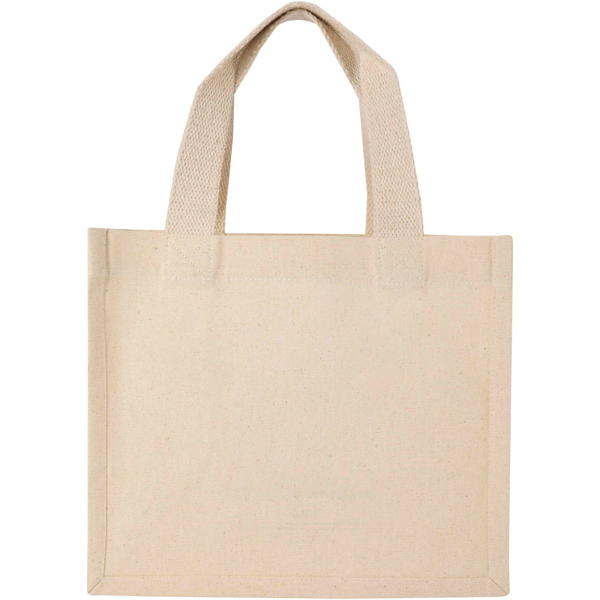 Minibolsas con asas de algodón reciclado 220 g/m², 9 litros