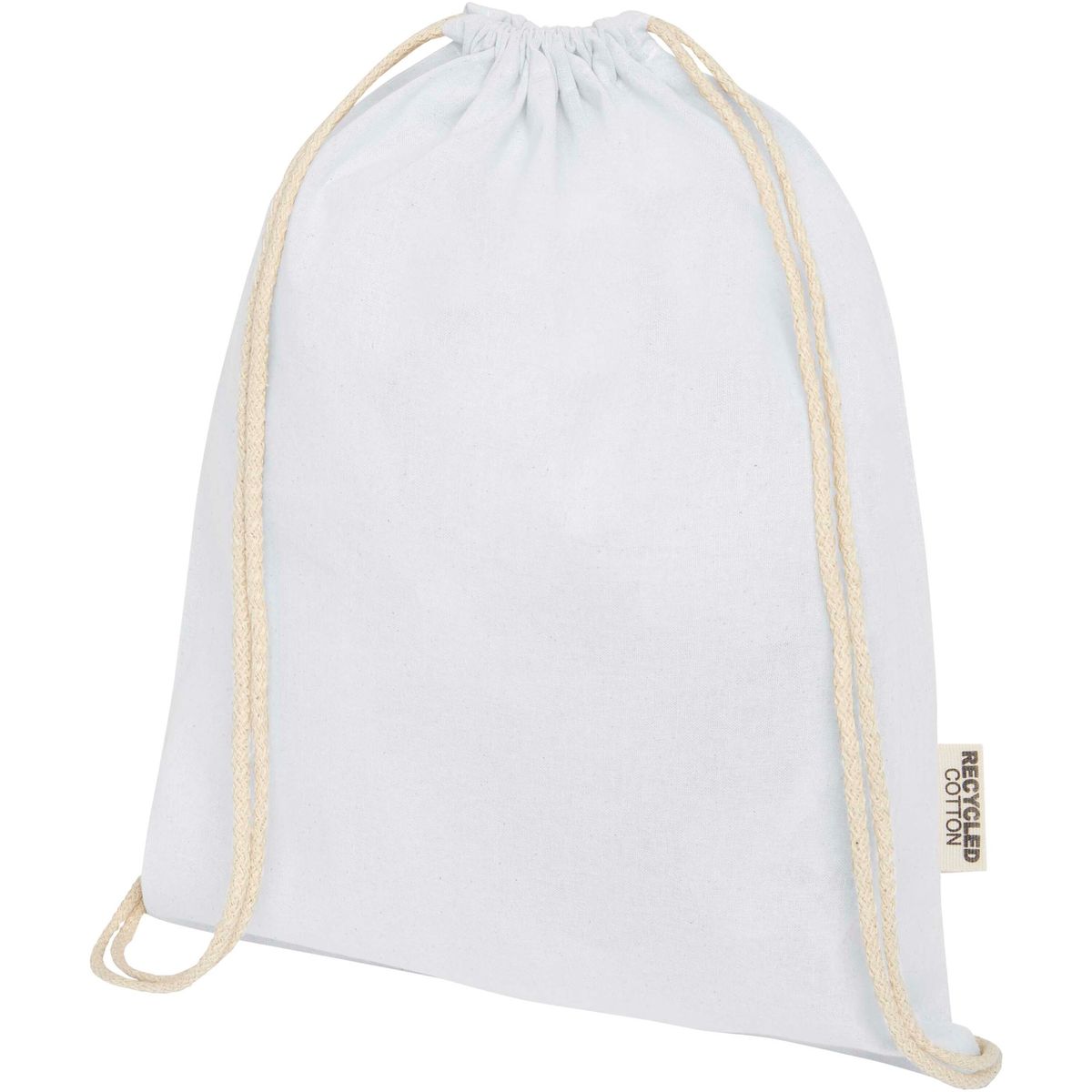 Mochilas de cuerdas de algodón reciclado, 140 g/m²