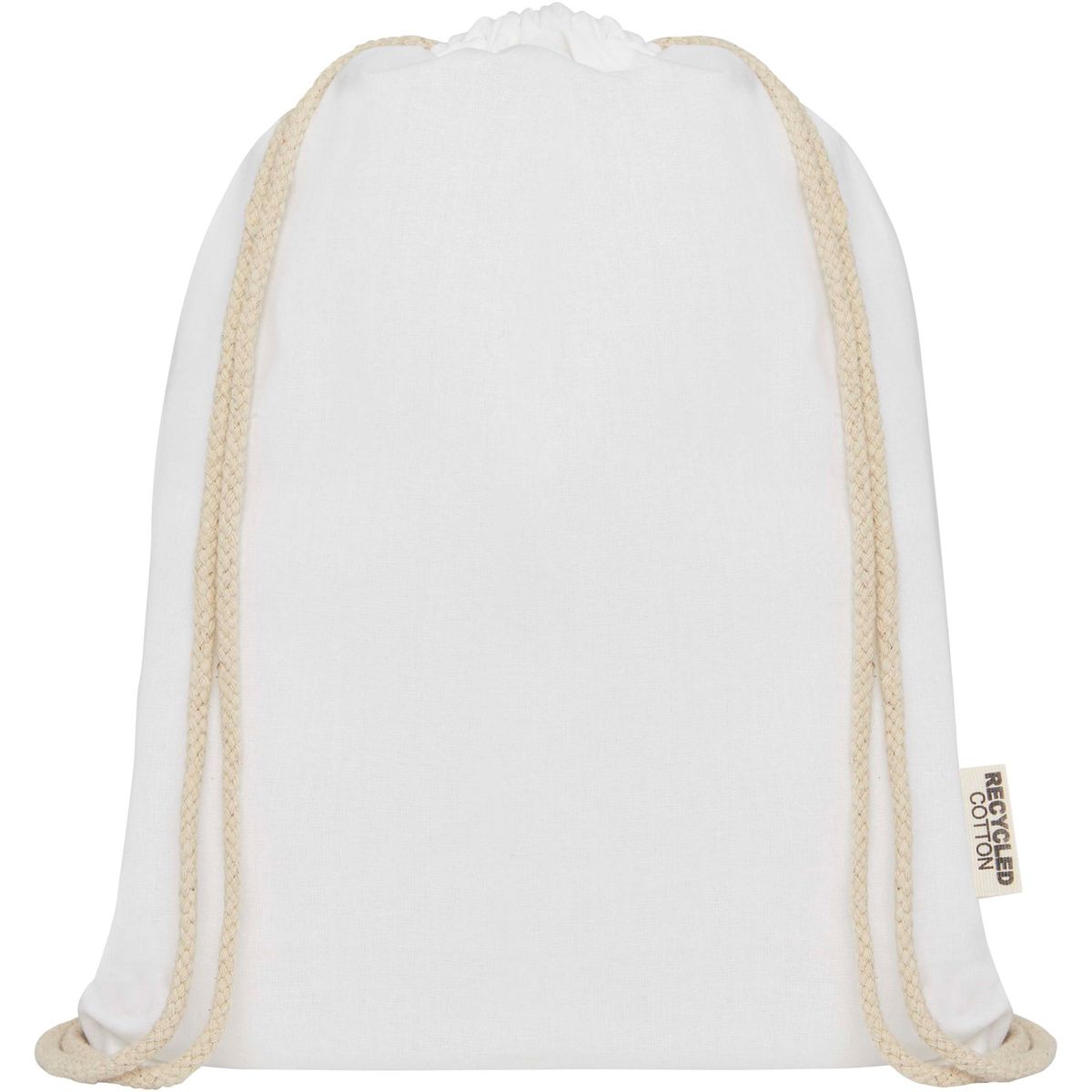Mochilas de cuerdas de algodón reciclado, 140 g/m²