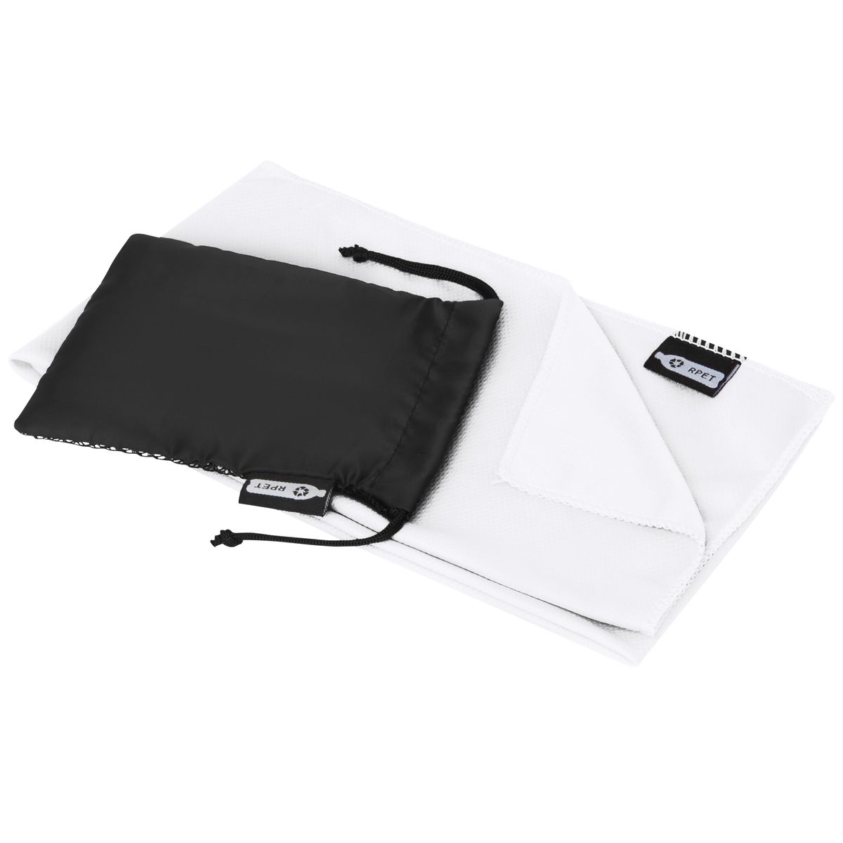 Toallas refrescantes recicladas en funda, 80 x 30 cm