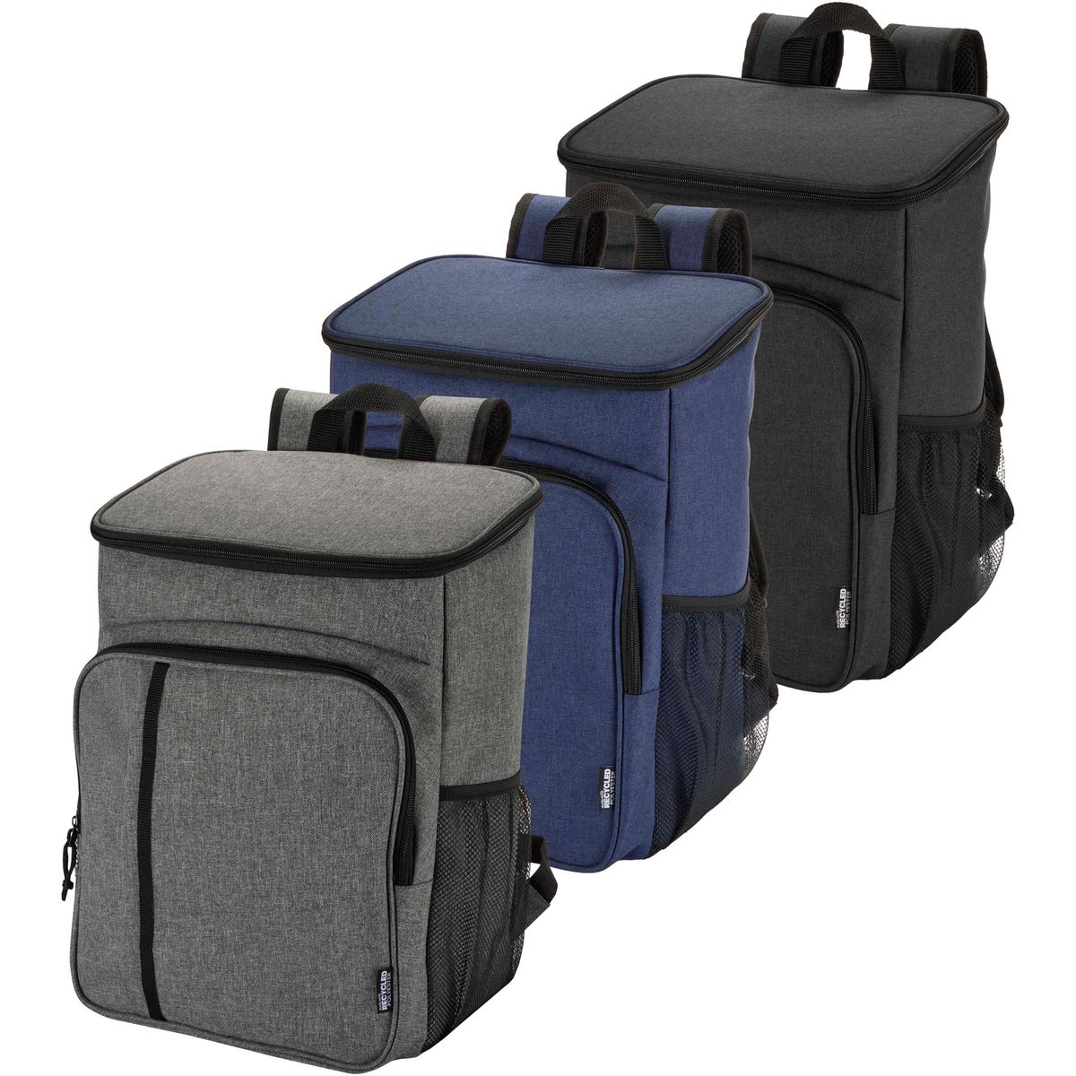 Mochilas nevera recicladas con juego de cubiertos para dos personas, 20 litros
