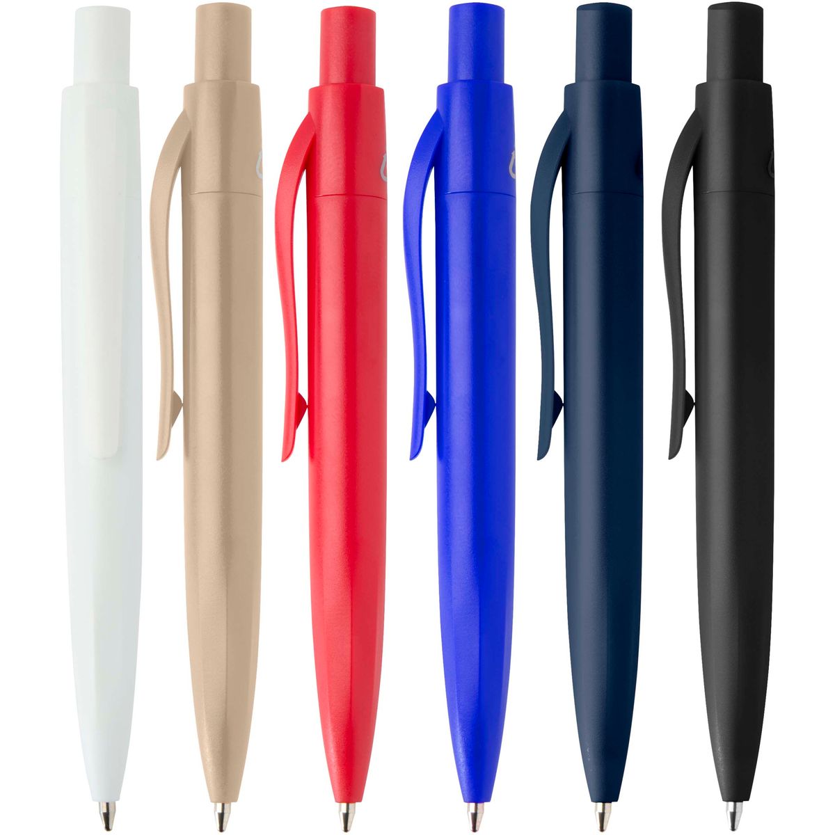 Minibolígrafos reciclados de 10,5 cm, tinta azul