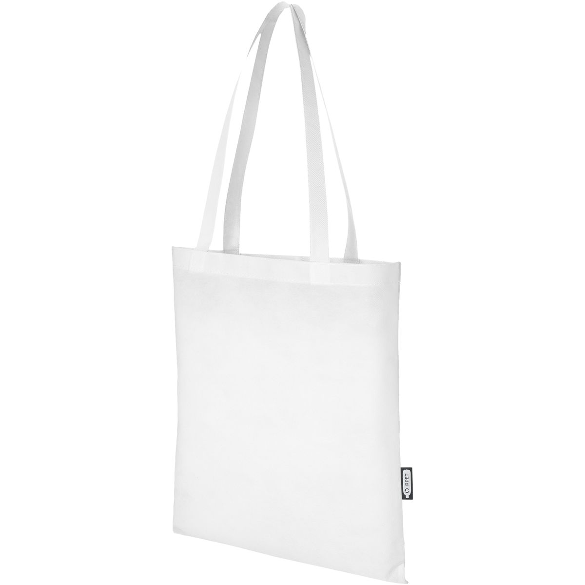 Bolsas con asas para congresos de non-woven reciclado de 80 g/m², 6 litros