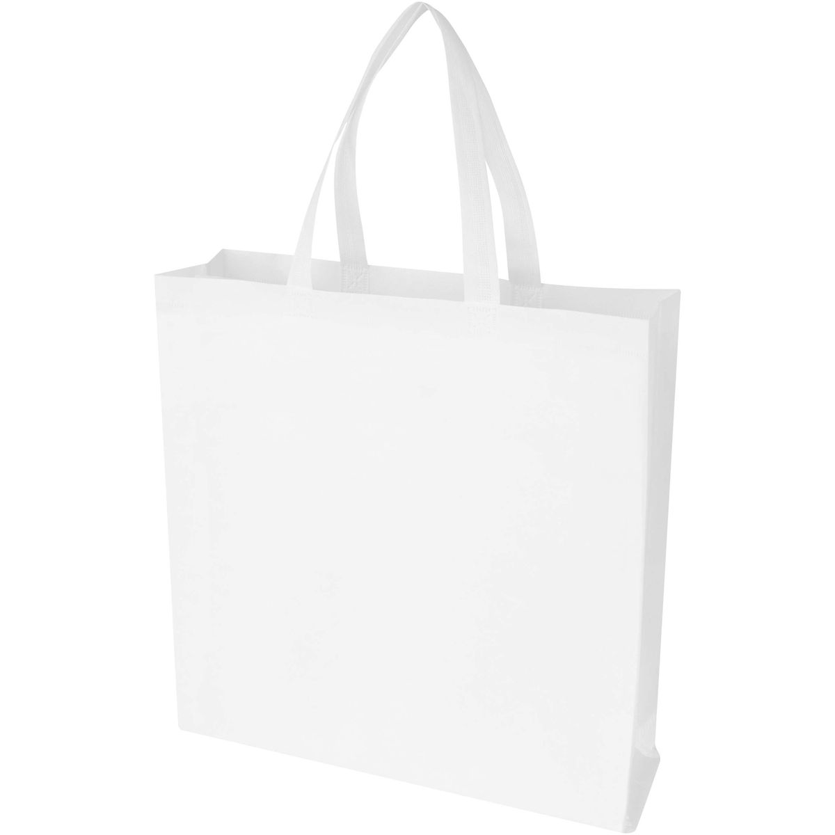 Bolsas con asas non-woven recicladas con fuelle lateral, 12 litros