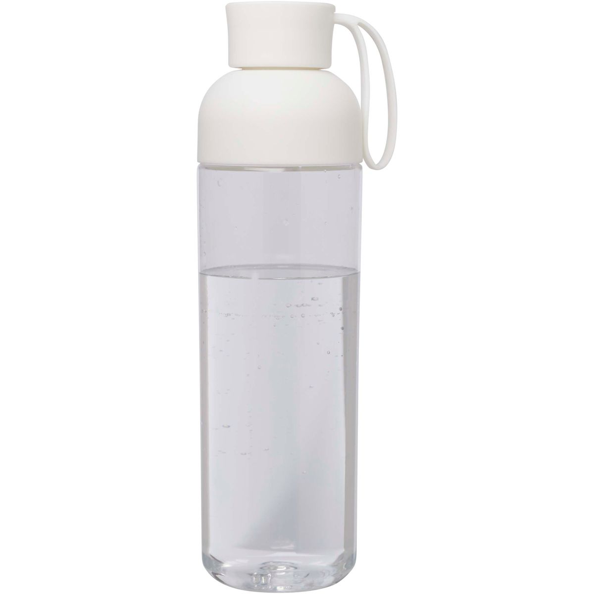 Botellas de agua de PET reciclado de 600 ml con asa de silicona