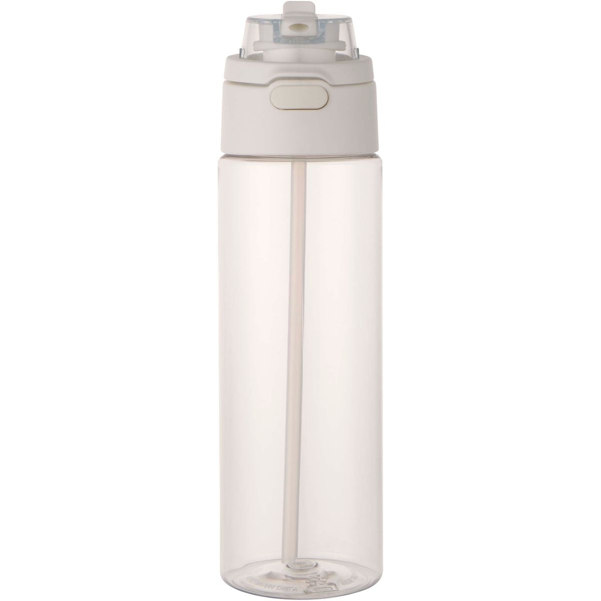 Botellas de agua de PET reciclado de 700 ml con pajita desplegable