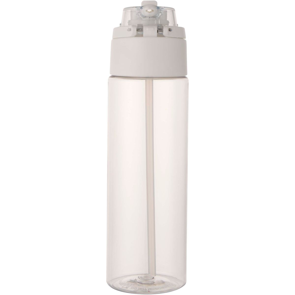 Botellas de agua de PET reciclado de 700 ml con pajita desplegable